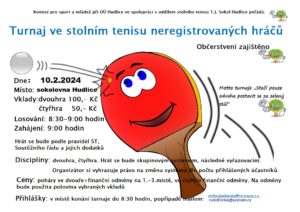 Turnaj ve stolním tenisu neregistrovaných hráčů