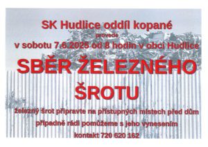 plakát na akci Sběr železného šrotu