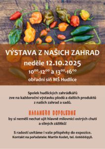 plakát na akci Výstava našich zahrad