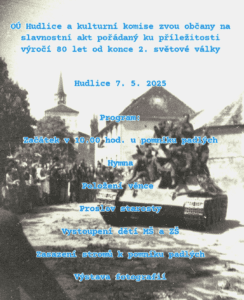 plakát, pozvánka na akci Kladení věnců k pomníků padlým