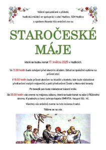 plakát na staročeské máje