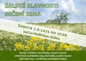 plakát na akci selské slavnosti sečení sena