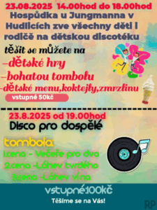 plakát na akci Hospůdka u Jungmanna disco