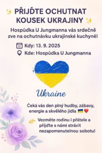 plakát na akci ochutnávka ukrajinské kuchyně