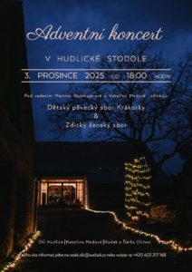 plakát na adventní koncert
