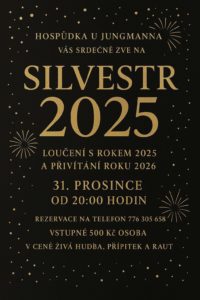 plakát na akci Silvestr 2025