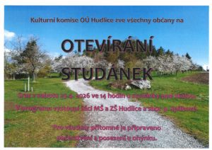 plakát na akci otevírání studánek