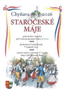 plakát na máje Chyňava