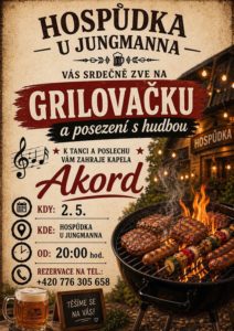 plakát na akci grilovačka