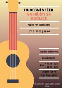 plakát na akci Hudební večer na hřišti
