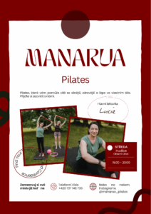 plakát na cvičení pilates