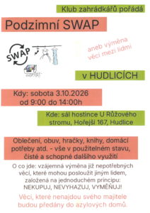 plakát na podzimní SWAP