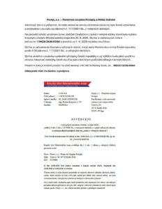 Osvědčení na sbírku pro obnovu dětského tábora od KUSK