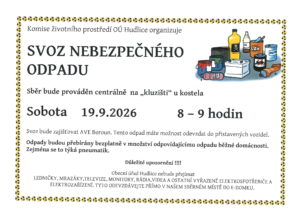 plakát svoz nebezpečného odpadu podzim