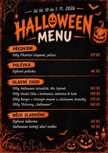 plakát na akci Halloween